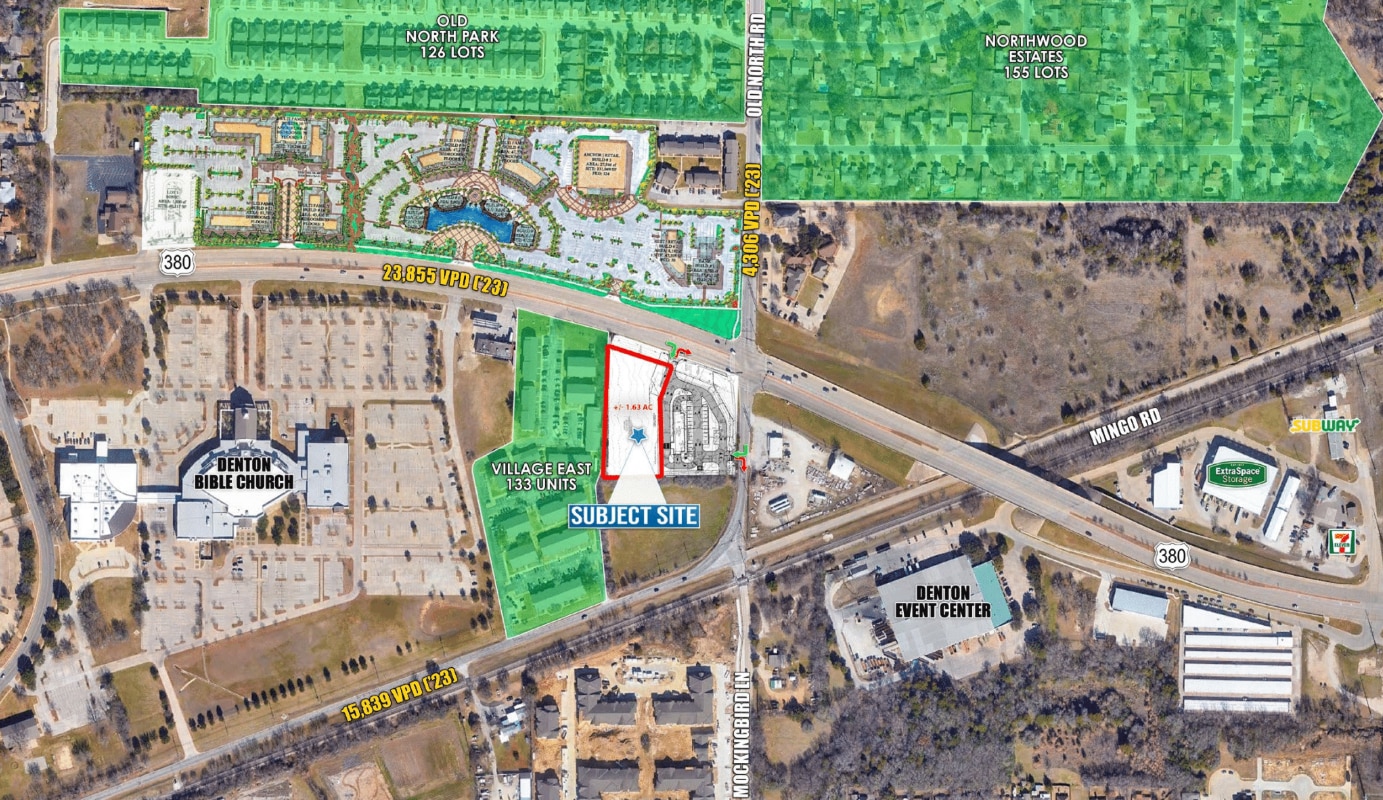 2480 East University Drive & Old North Rd, Denton, TX for Rent