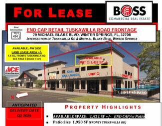 Winter Springs, FL Retail - SEC 434 & Tuskawilla Rd @ Michael Blake Blvd