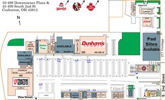 Coshocton, OH Retail - 300-499 Downtowner Plz