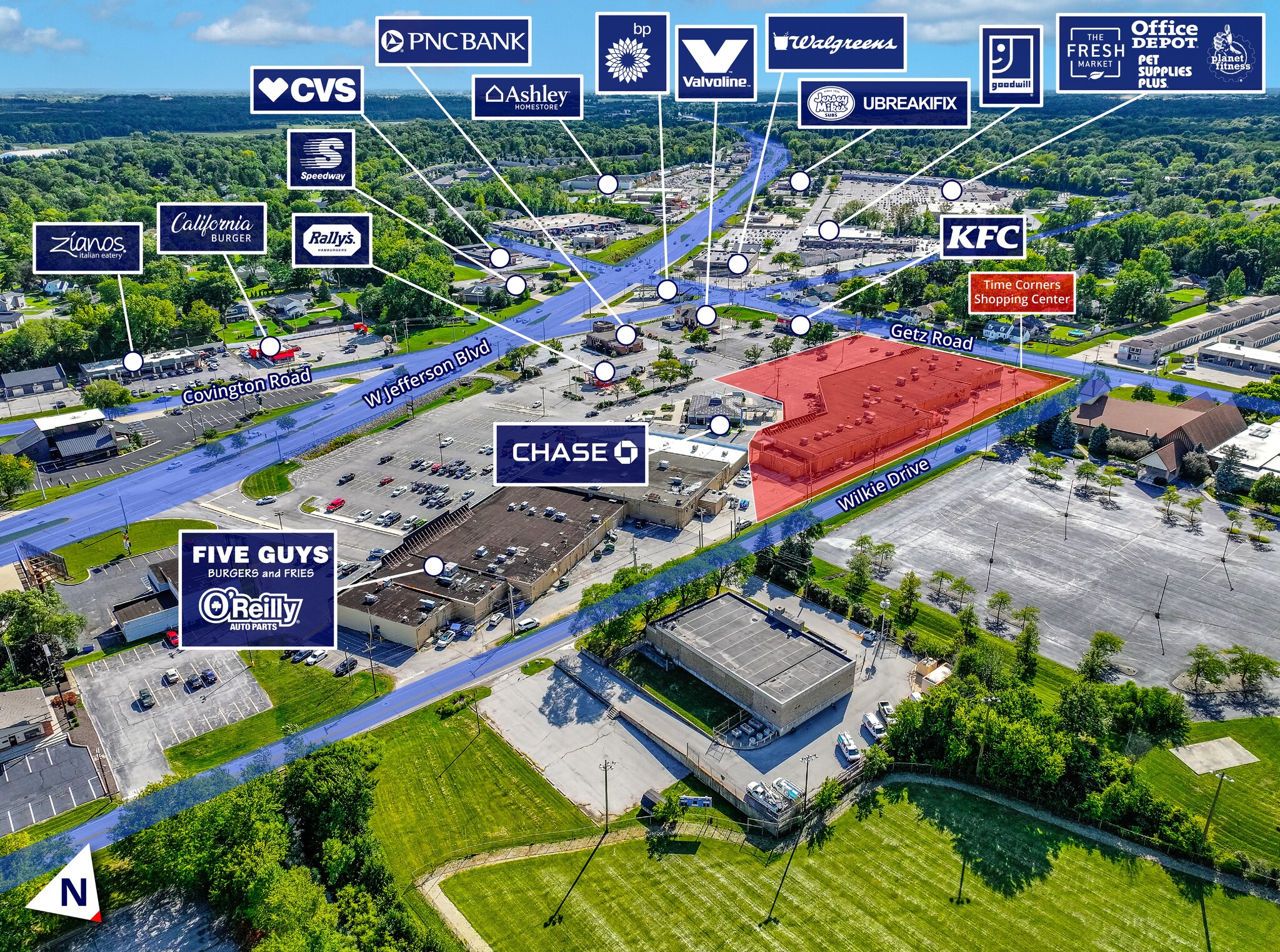 5946-5992 W Jefferson Blvd, Fort Wayne, IN for Sale
