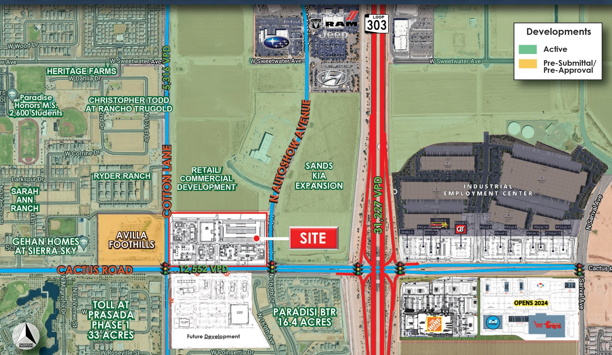 Cotton Ln & Cactus Rd Surprise, AZ 85388 Retail Property for Sale on