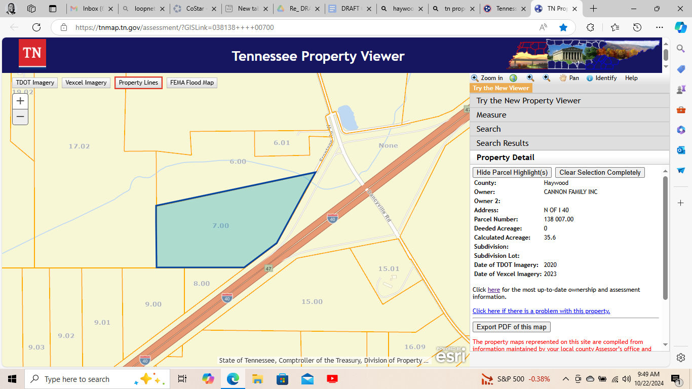 Dancyville Rd @ Interstate 40, Stanton, TN for Sale