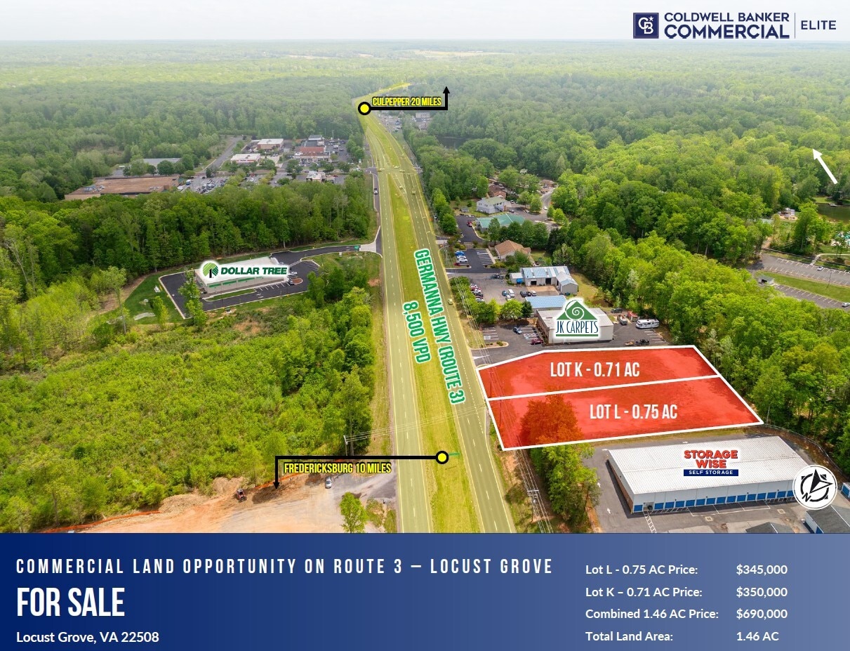 4020-4062 Germanna Hwy, Locust Grove, VA for Sale