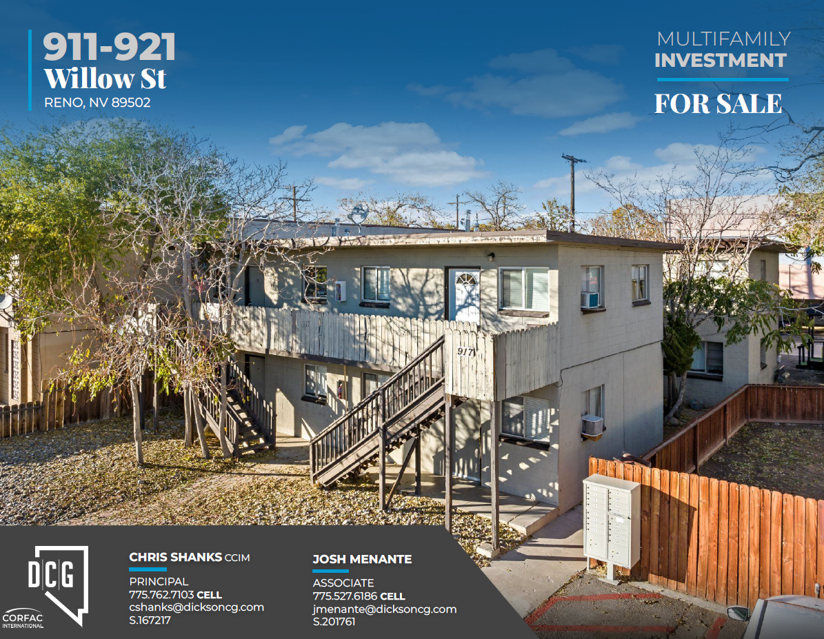 911-921 Willow St, Reno, NV for Sale