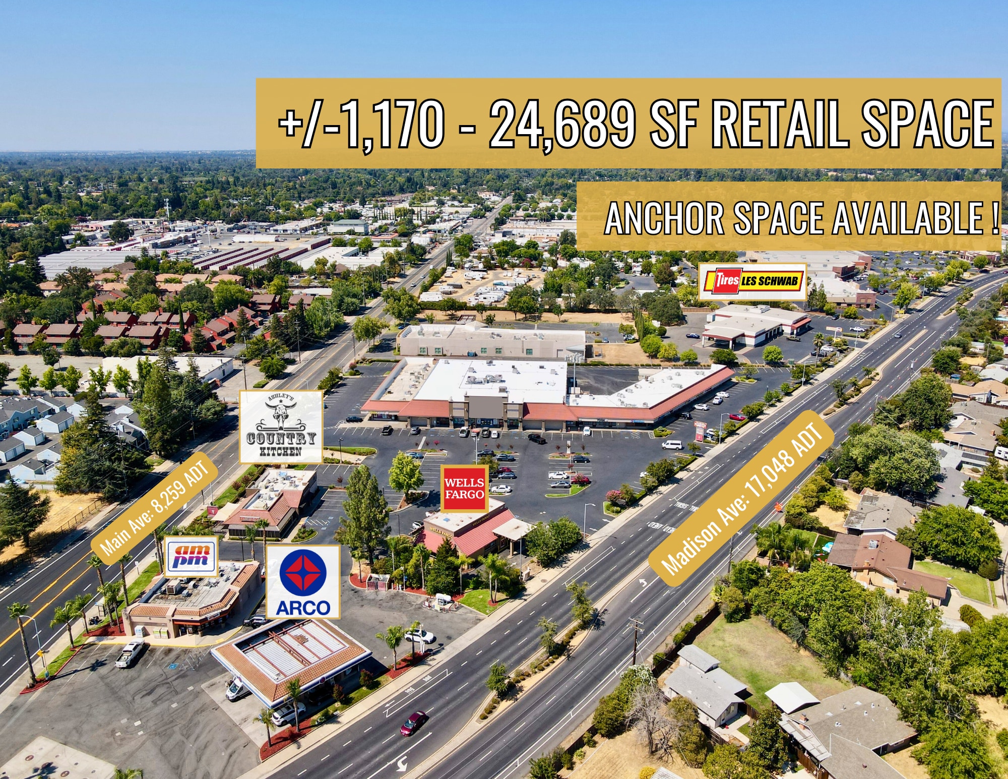 9407-9417 Madison Ave, Orangevale, CA for Rent