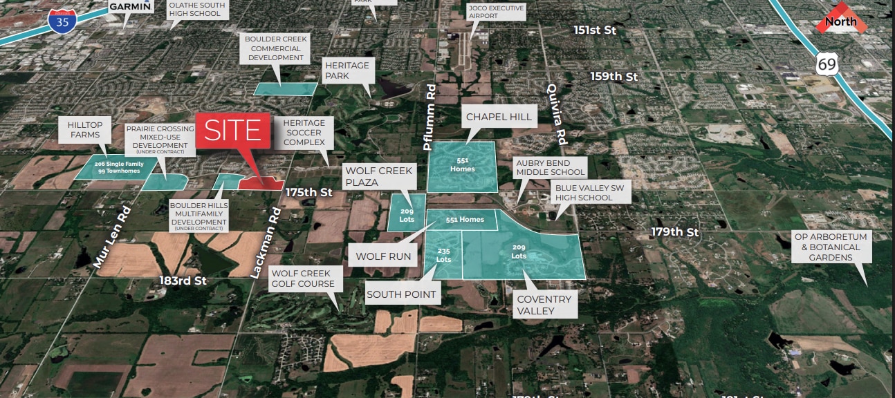 W 175th St @ S Lackman Rd, Olathe, KS for Sale