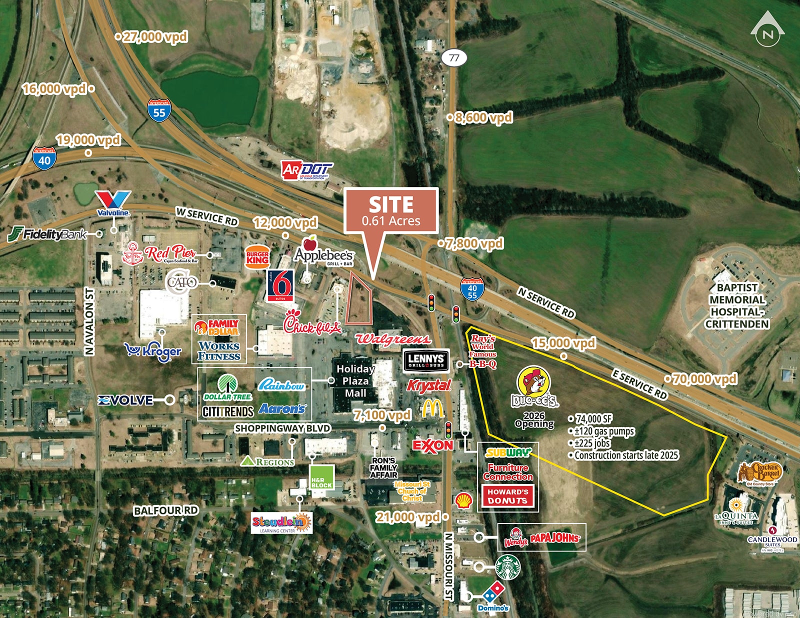 206 W Service Rd, West Memphis, AR for Sale