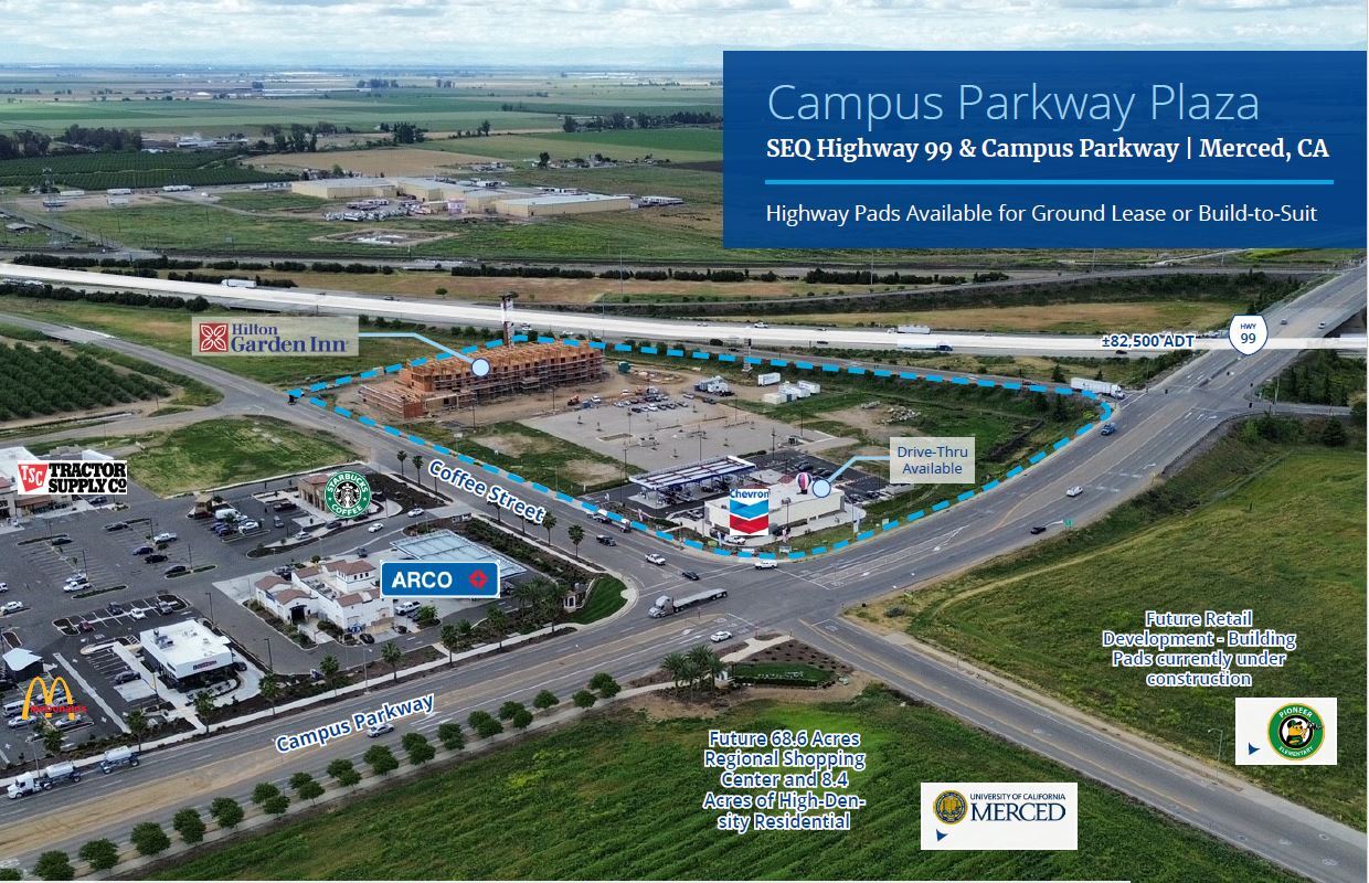 SEQ Hwy 99 and Campus Pky, Merced, CA for Rent