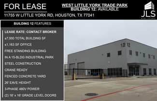 Houston, TX Industrial - 11755 W Little York Rd