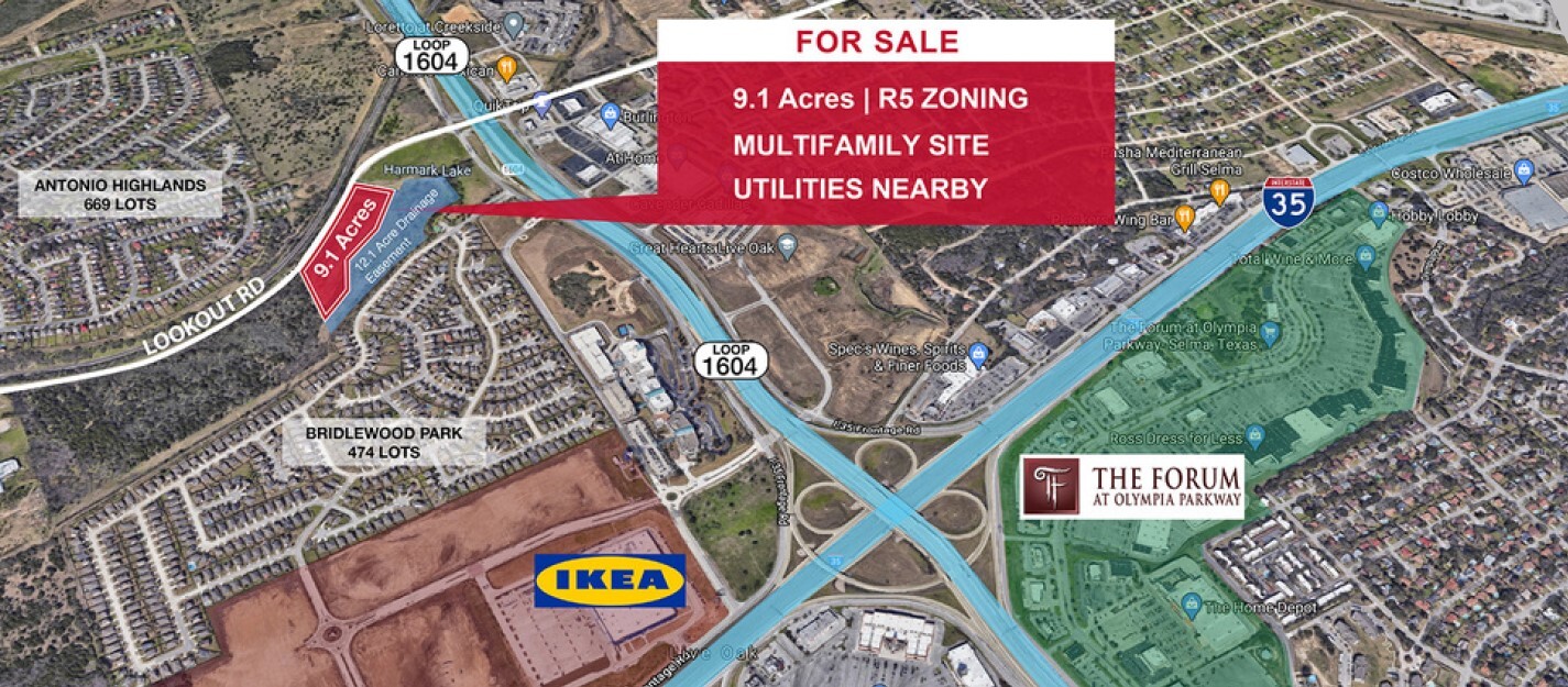 Lookout Rd & Loop 1604, San Antonio, TX for Sale