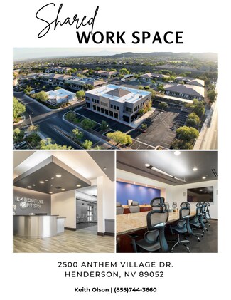 Henderson, NV Coworking Space - 2500 Anthem Village Dr Henderson, NV Coworking Space - 2500 Anthem Village Dr