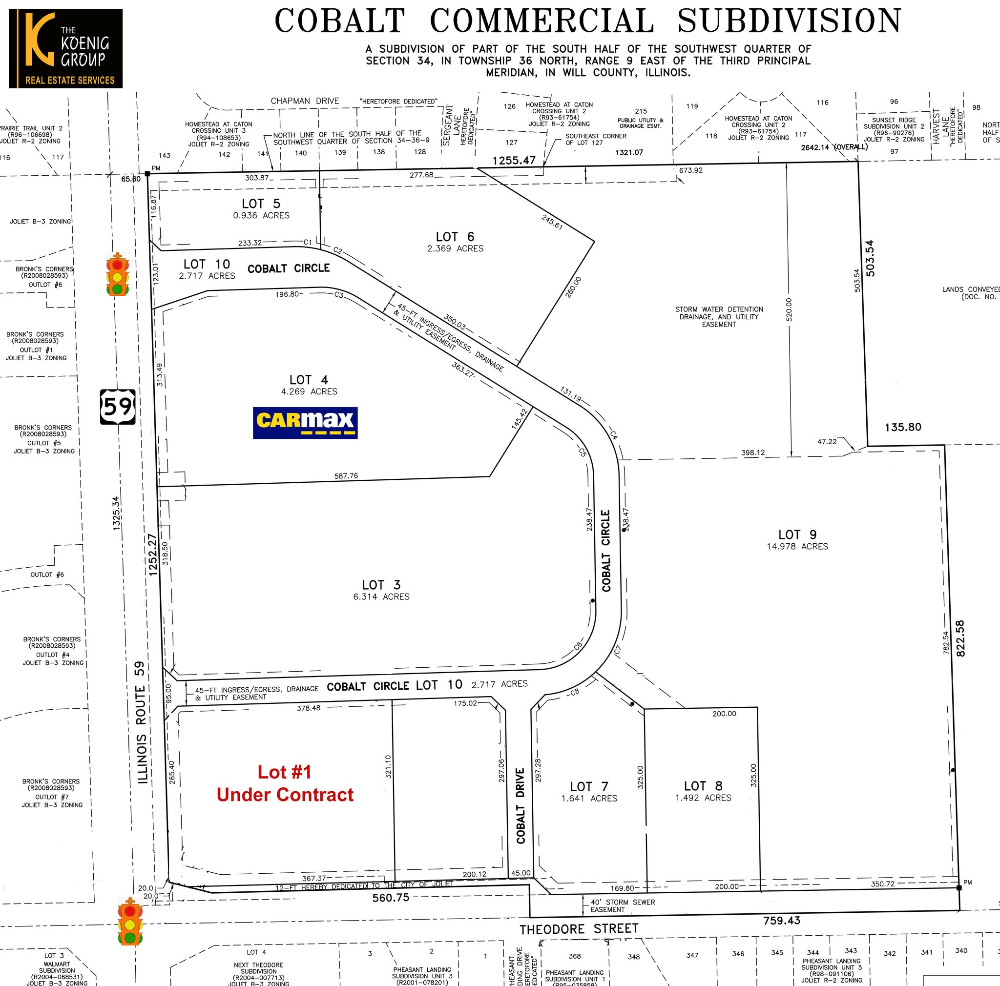 NEC Rt 59 & Theodore St, Joliet, IL for Sale