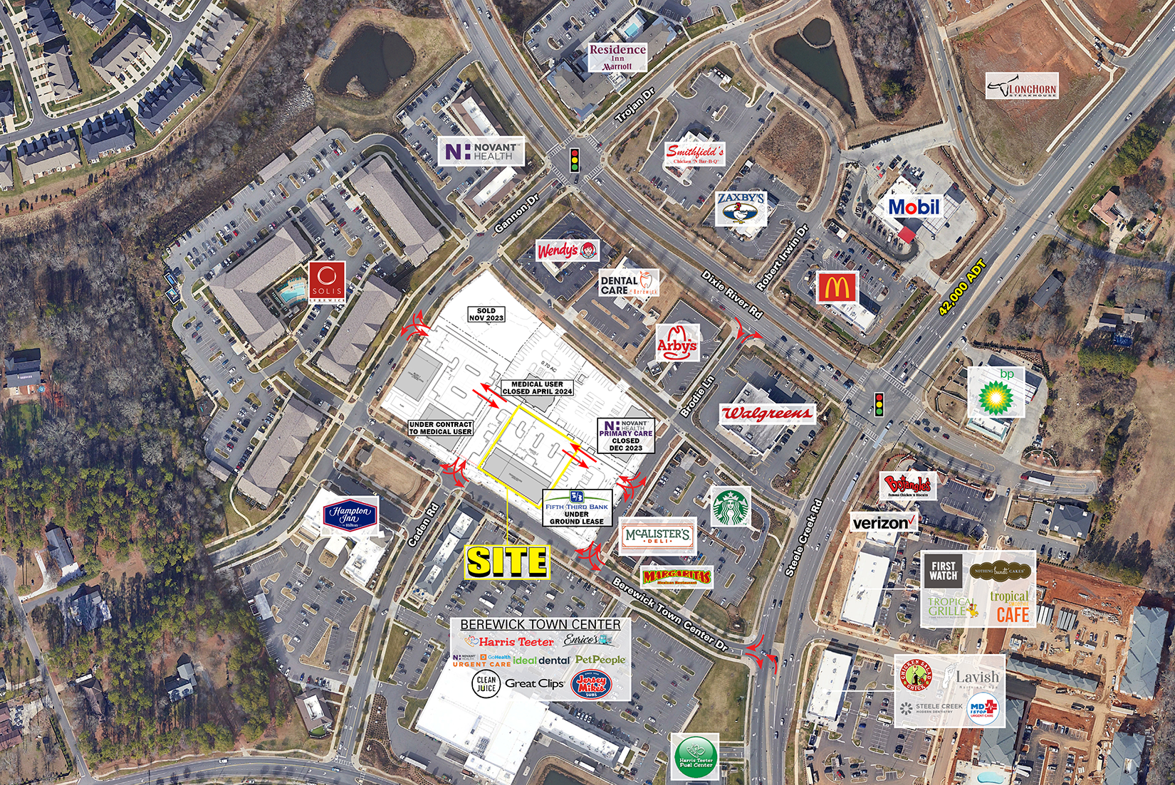 Berewick Town Center & Gannon Dr., Charlotte, NC for Rent