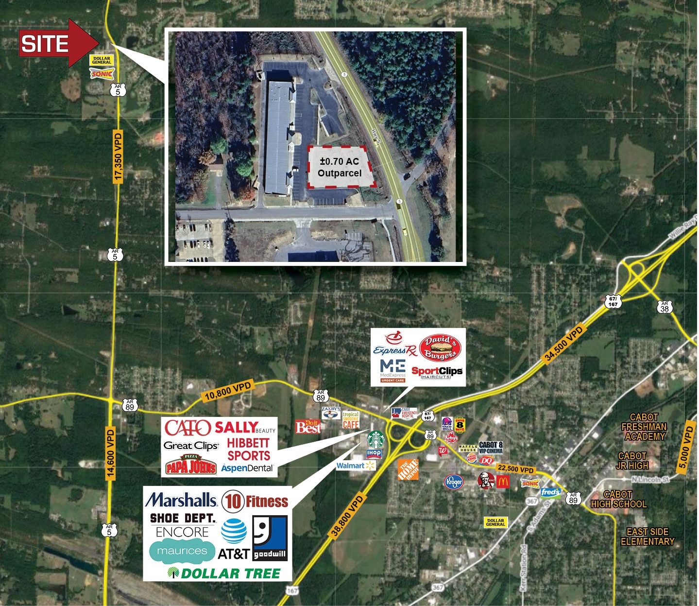 15506 S 5 Hwy, Cabot, AR for Rent