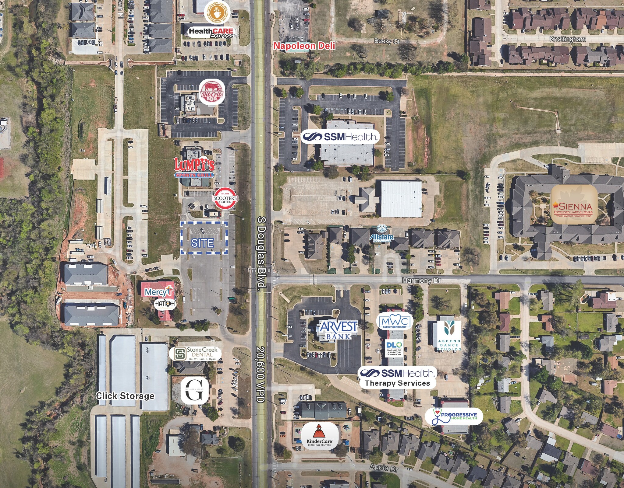 SWC S Douglas Blvd & SE 15th St, Midwest City, OK for Rent