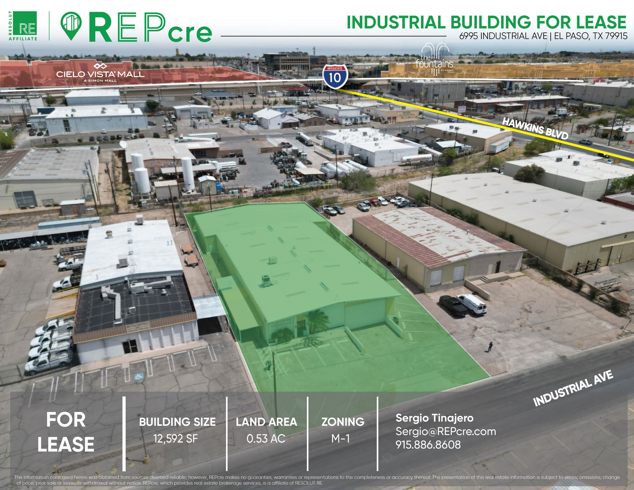 6995 Industrial Ave, El Paso, TX for Rent