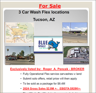 Car Wash  3 loc's $8.4M distressed sale-