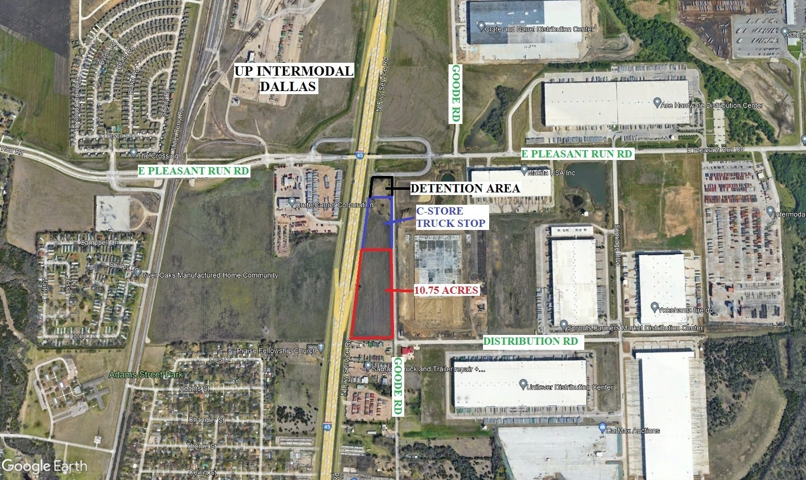 I-45 @ Pleasant Run Road, Wilmer, TX for Sale