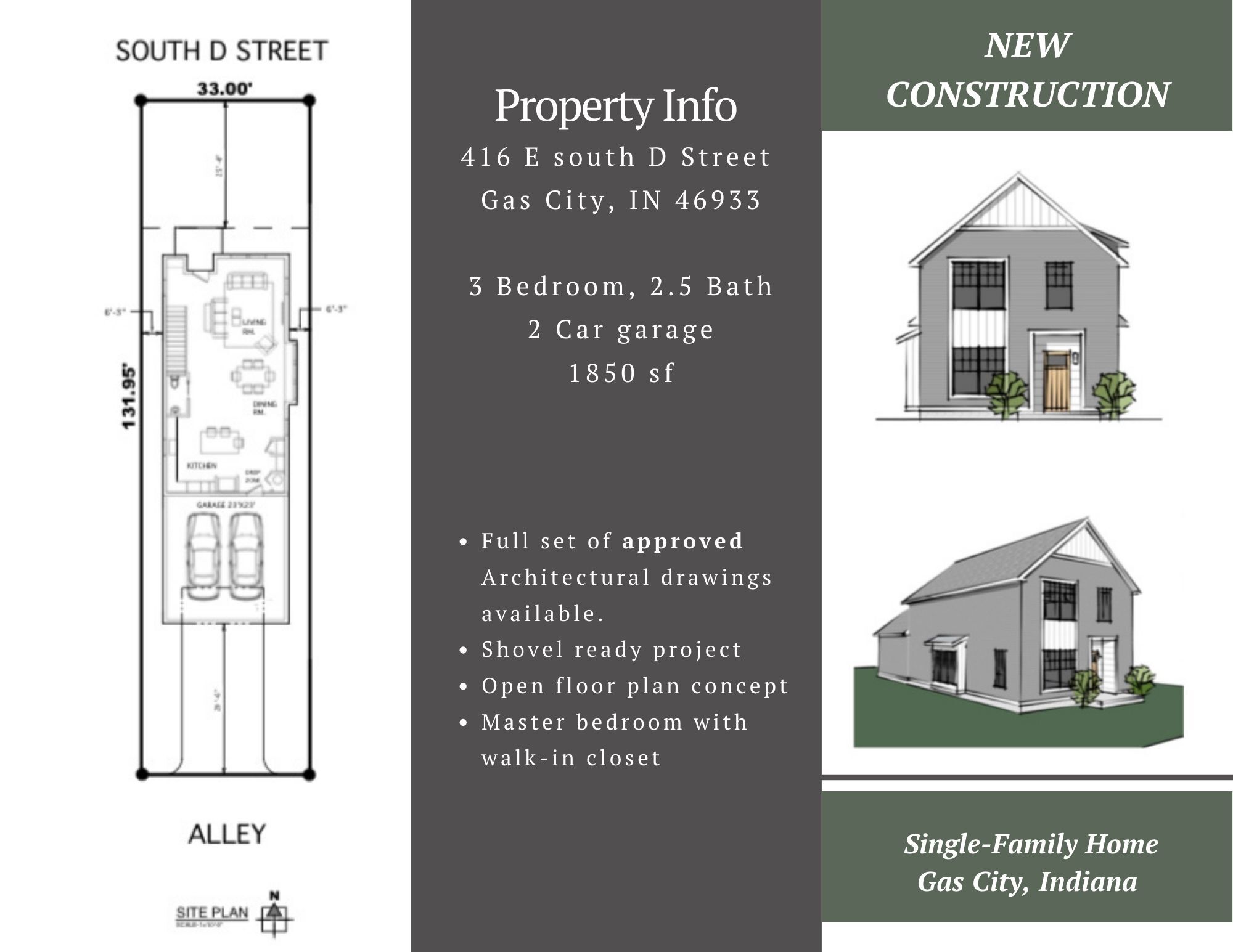 416 E South D St, Gas City, IN for Sale
