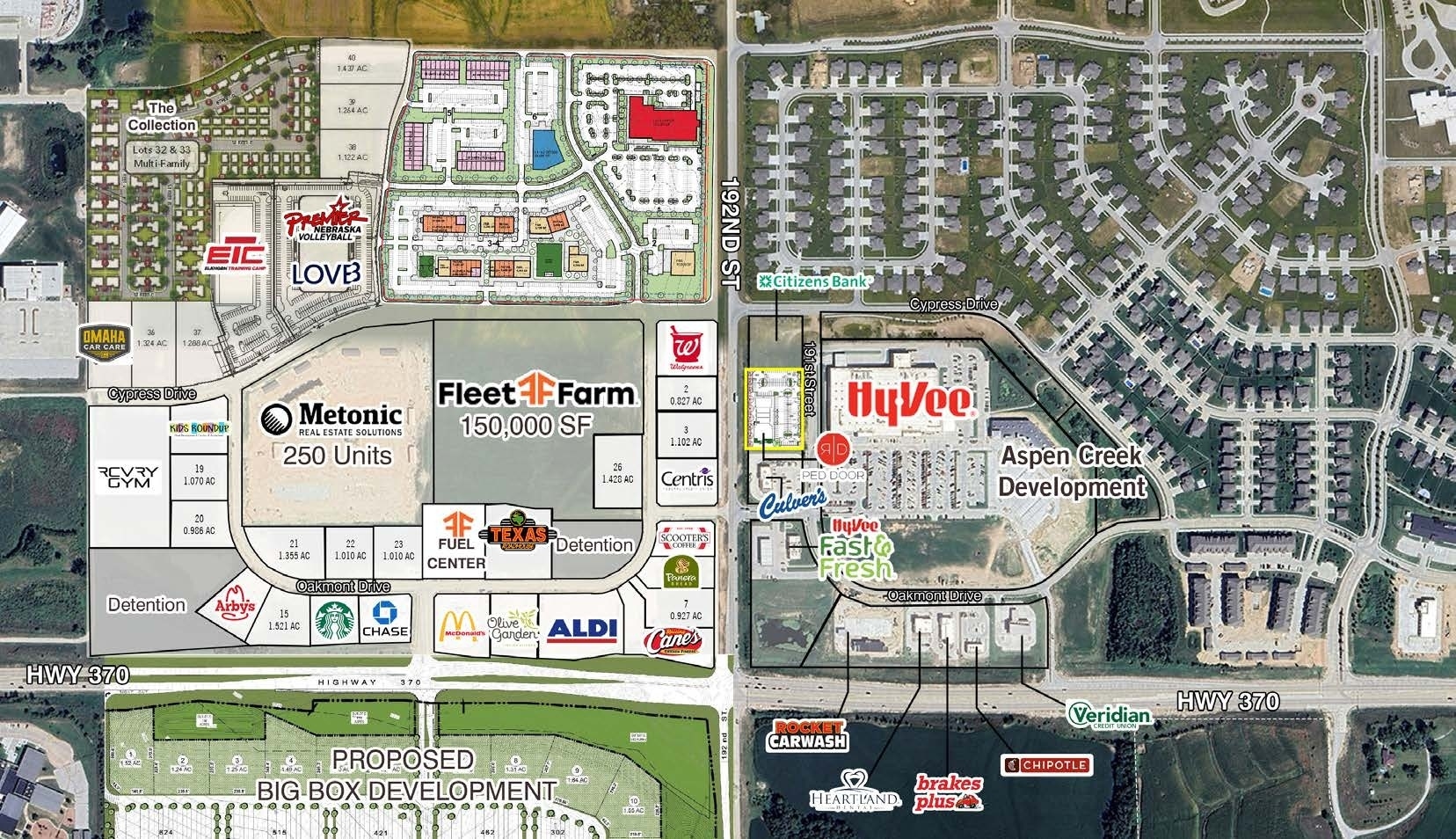 192nd & Hwy 370, Gretna, NE for Rent