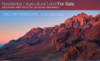 Las Cruces, NM Residential Land - Hwy 475 & I-10