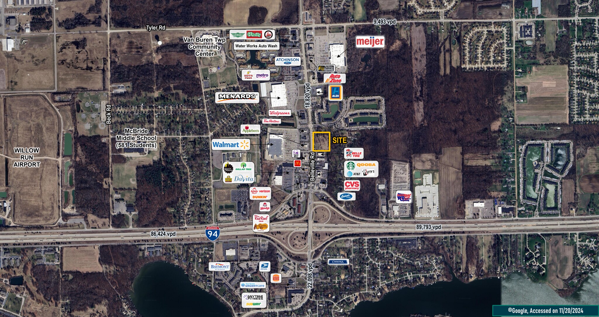 10401 Belleville Rd, Van Buren Twp, MI for Rent