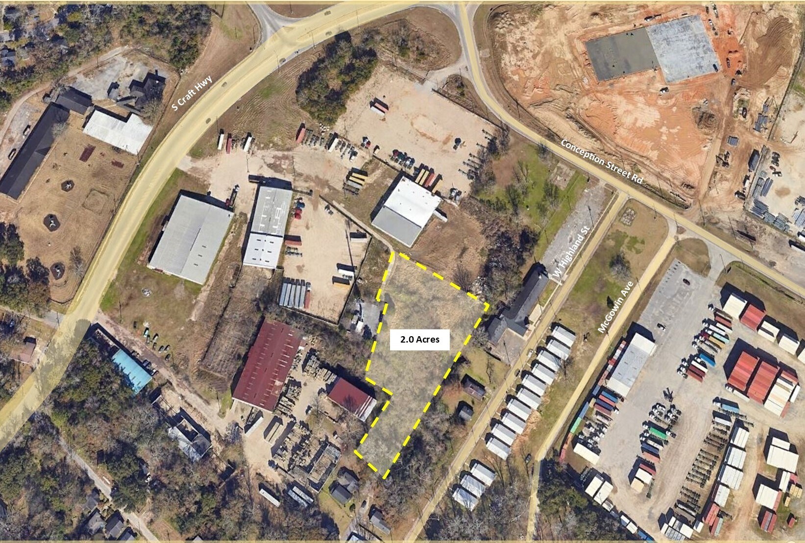 543 S Craft Hwy Mobile, AL 36617 Land Property for Lease on