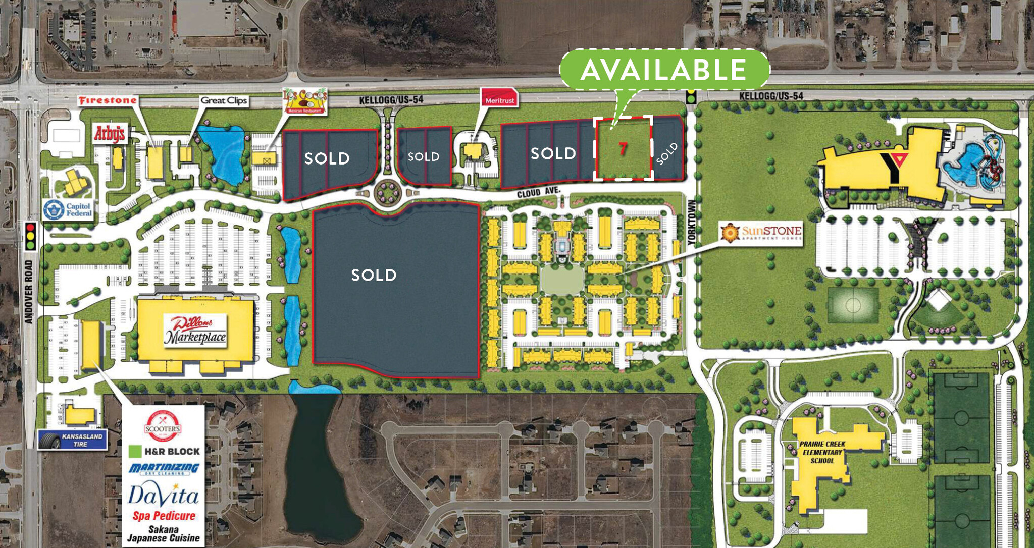 Kellogg & Andover Ave, Andover, KS for Sale