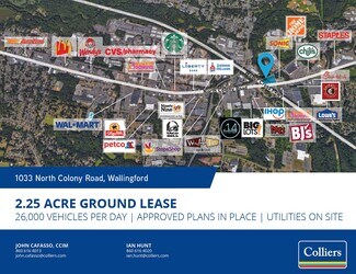 Wallingford, CT Commercial Land - 1033 N Colony Rd
