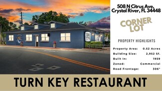 Crystal River, FL Restaurant - 508 Citrus Ave