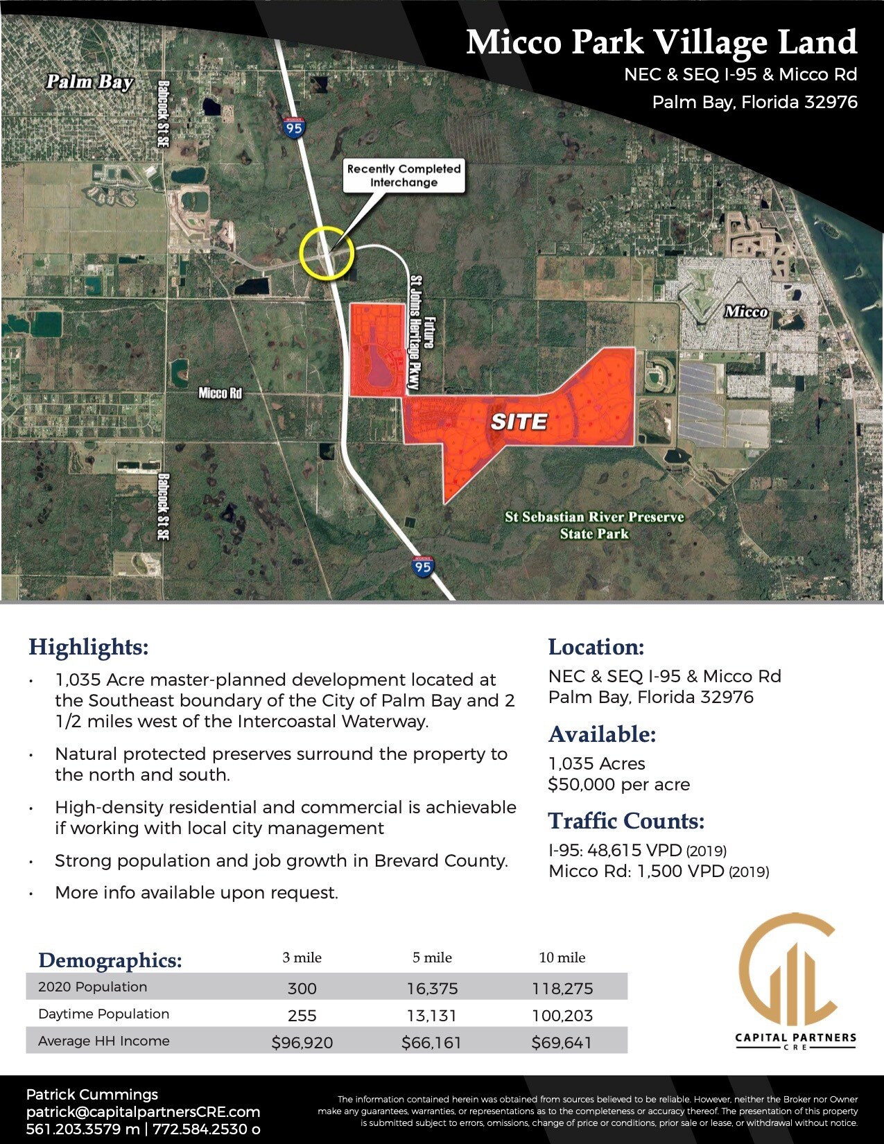 Micco Rd Micco, FL 32976 Land Property for Lease on
