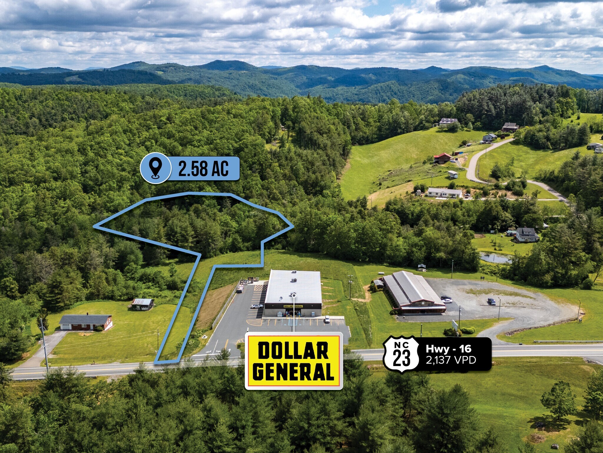 adj. to 9309 NC Highway 16 S, West Jefferson, NC for Sale