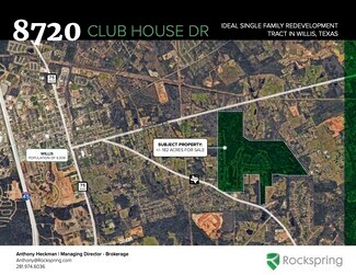 Willis, TX Residential Land - 8720 Club House Dr