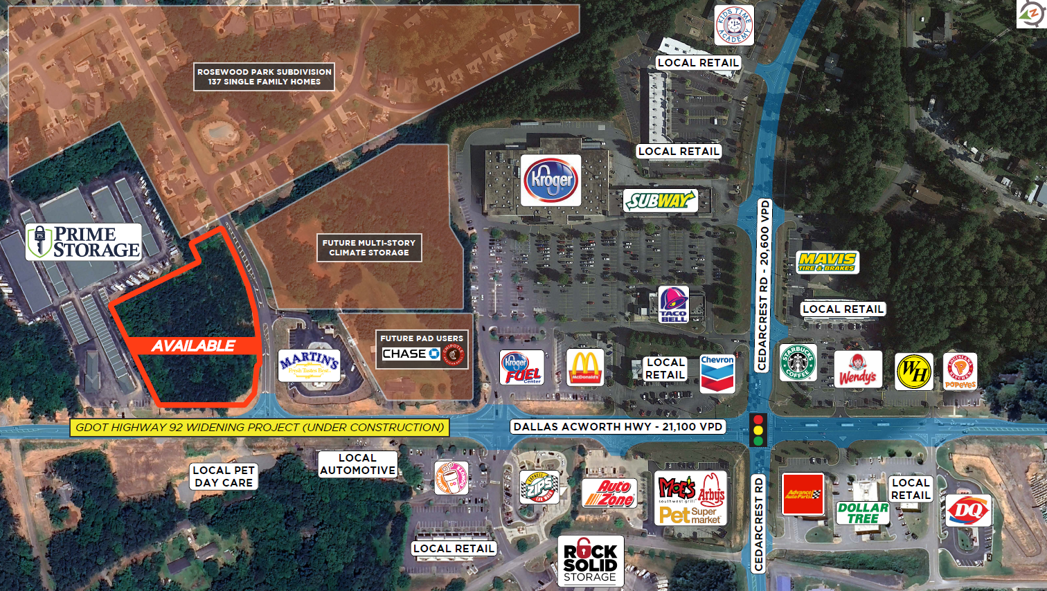 Dallas Acworth Highway Hwy, Dallas, GA for Sale