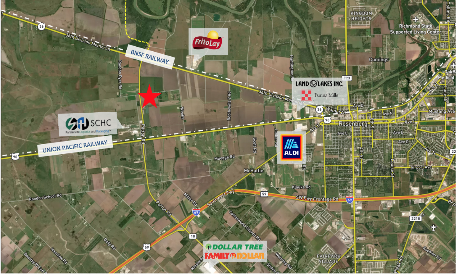 Spur 10 and Robinowitz rd, Rosenberg, TX for Sale