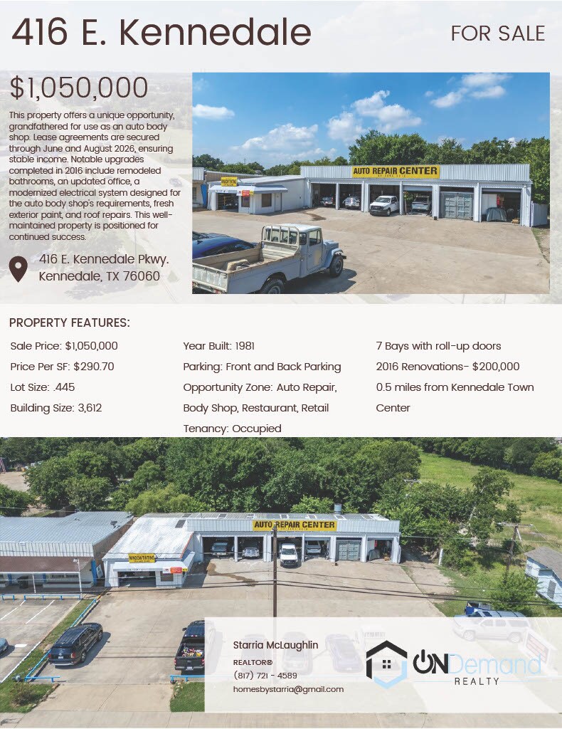 416 E Mansfield Hwy, Kennedale, TX for Sale