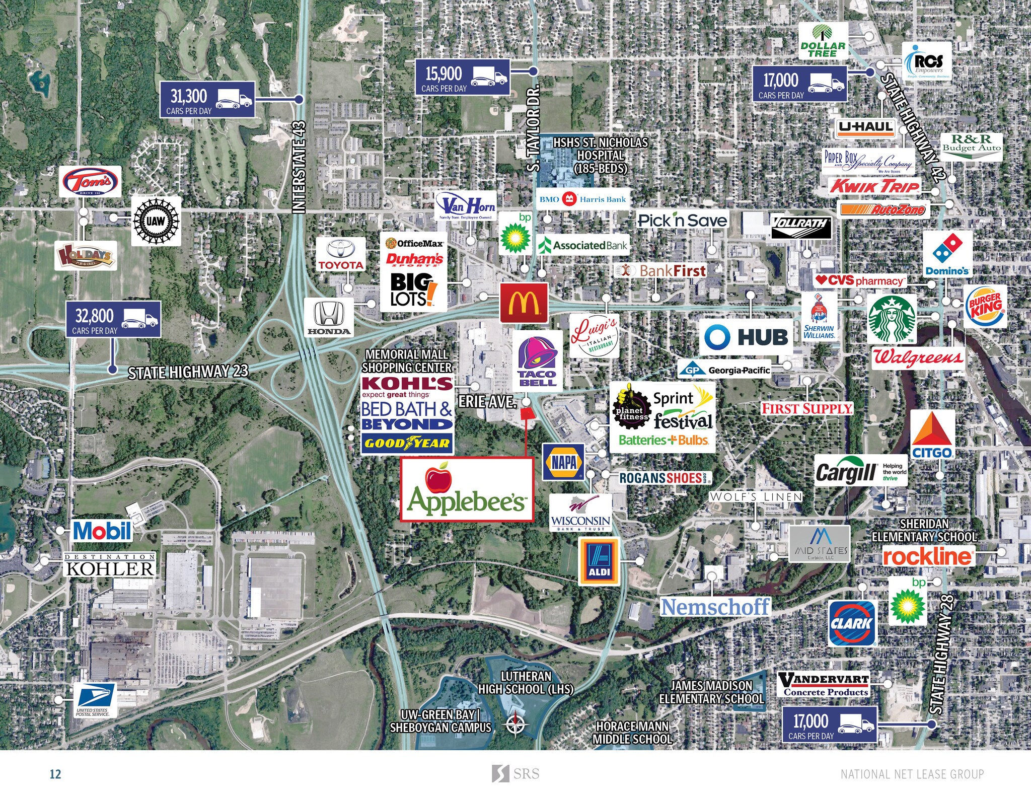 526 S Taylor Dr Sheboygan, WI 53081 Retail Property for Lease on