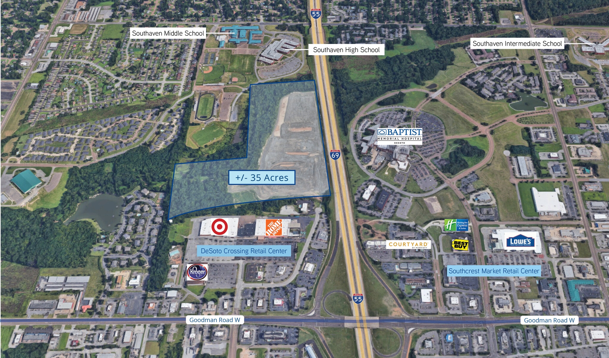 I-55 @ Goodman Rd, Southaven, MS for Sale