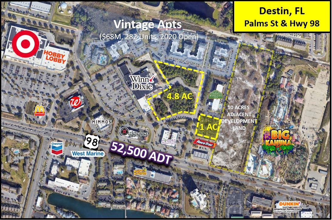 98 Palms Blvd Destin, FL 32541 Land Property for Lease on