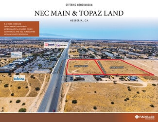 Hesperia, CA Commercial - Main St & Topaz Ave.