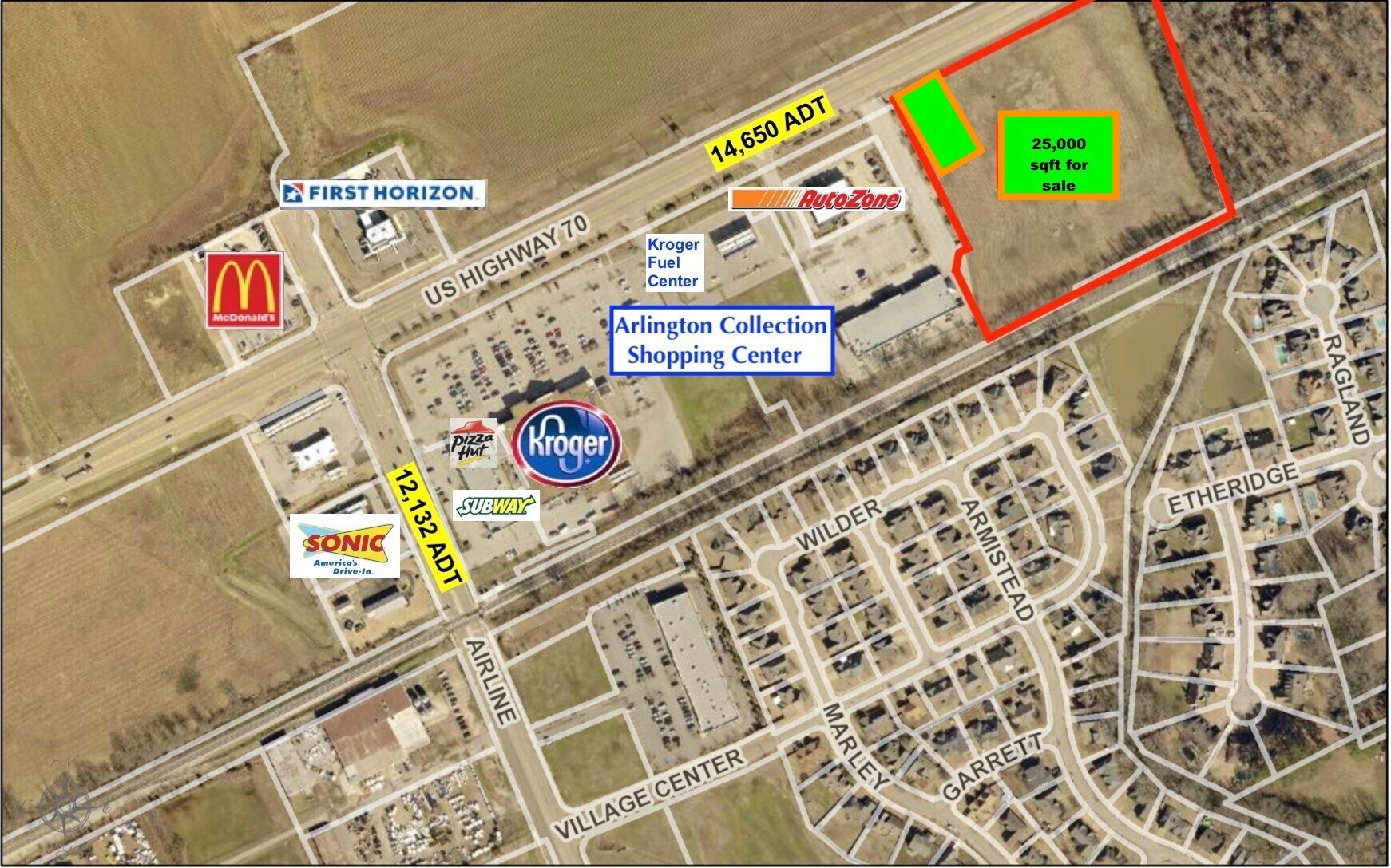 01 U.S. 70 Hwy, Arlington, TN for Sale