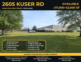 Hamilton, NJ Industrial - 2605 Kuser Rd Hamilton, NJ Industrial - 2605 Kuser Rd