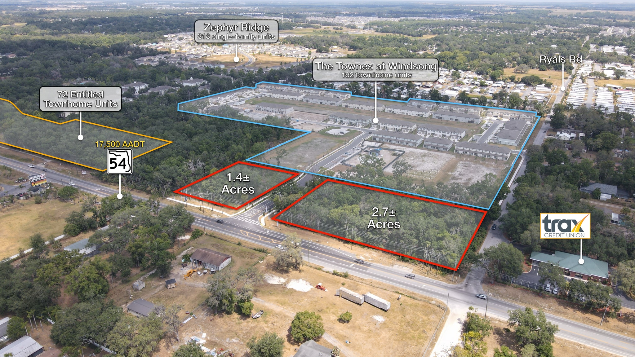SR 54 & Nathan Pearl St., Zephyrhills, FL for Sale