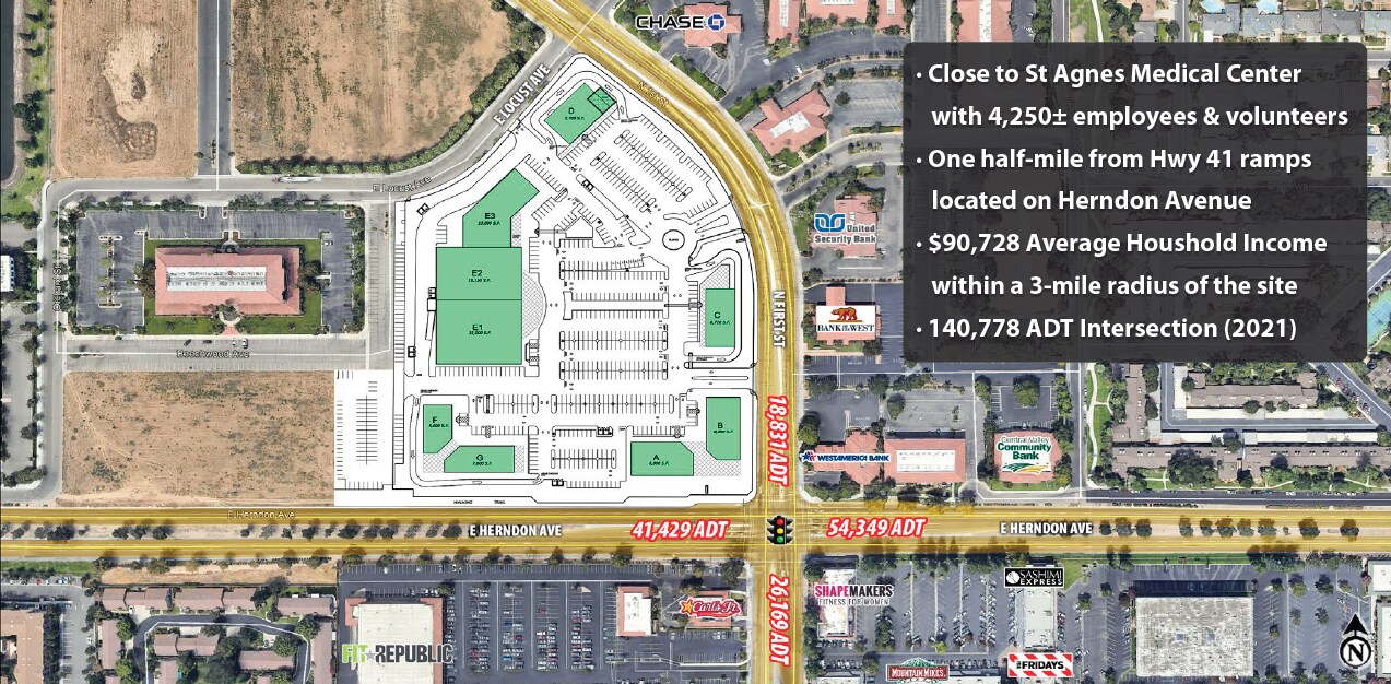 Herndon @ First Street, Fresno, CA for Rent