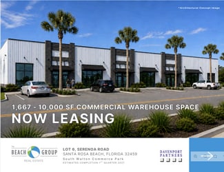 Santa Rosa Beach, FL Flex - Lot 6 Serenoa Road South Walton Commerce park