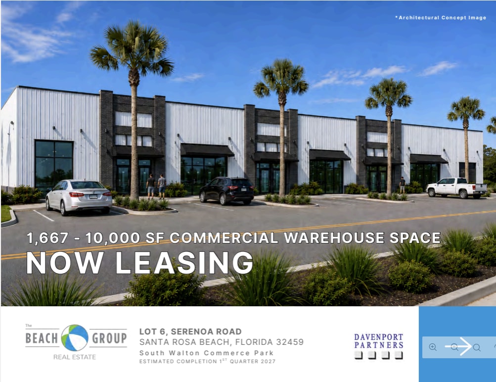 Lot 6 Serenoa Road South Walton Commerce park, Santa Rosa Beach, FL for Rent