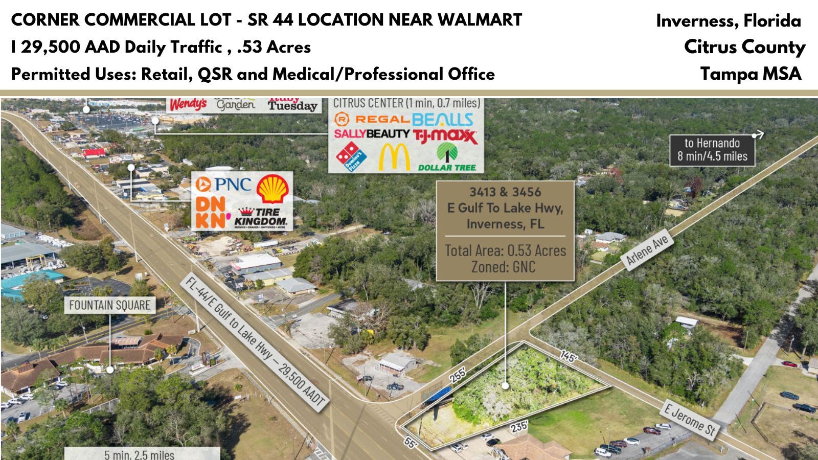 3413 E Gulf To Lake Hwy, Inverness, FL for Sale