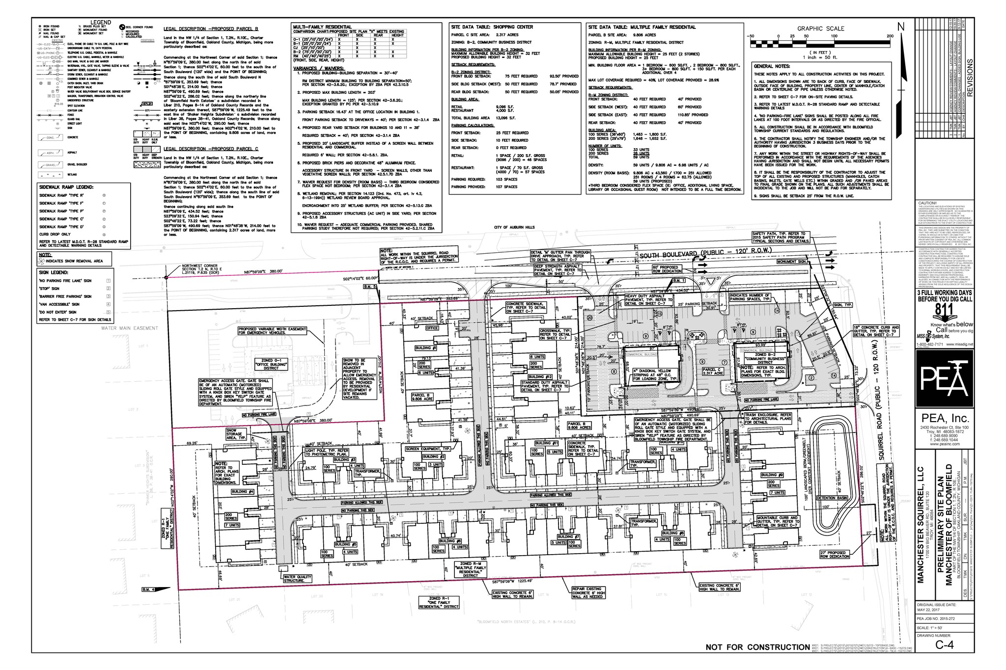 South Blvd @ Squirrell Road, Bloomfield Hills, MI for Sale