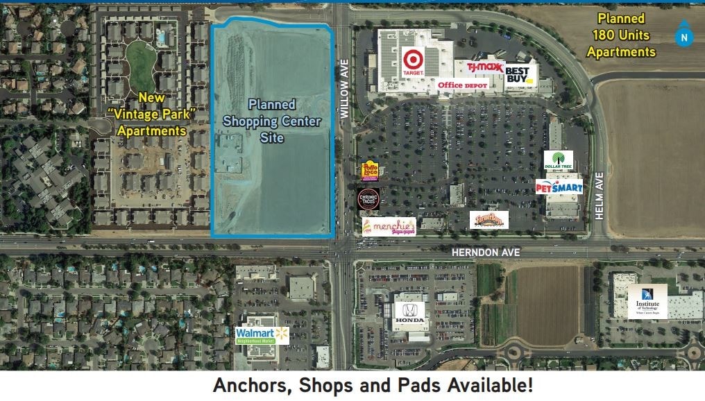 NWC Willow Ave & Herndon Ave, Clovis, CA for Sale