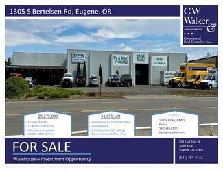 Eugene, OR Warehouse - 1305 S Bertelsen Rd